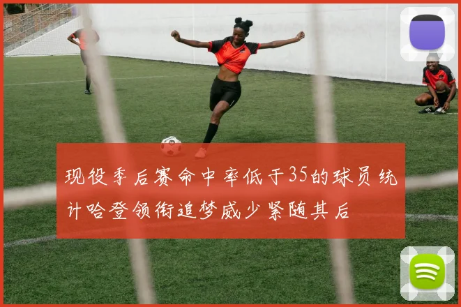 现役季后赛命中率低于35的球员统计哈登领衔追梦威少紧随其后